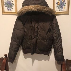 Ralph Lauren Puffer hooded brown coat